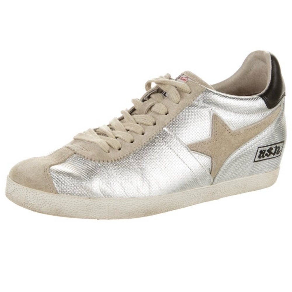 Ash Silver and Tan Women's Sneakers